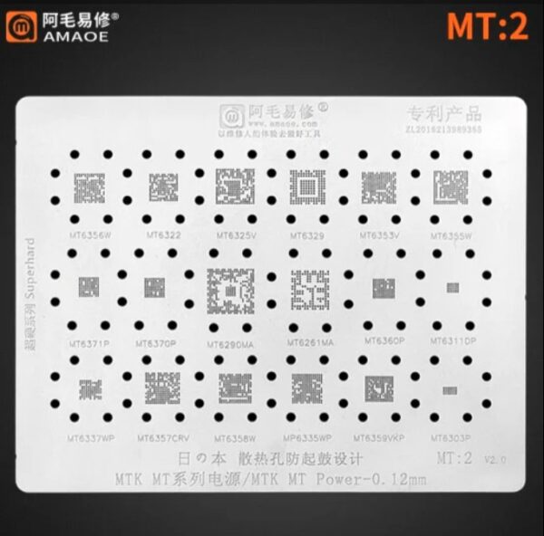 AMAOE MT2 STENCIL