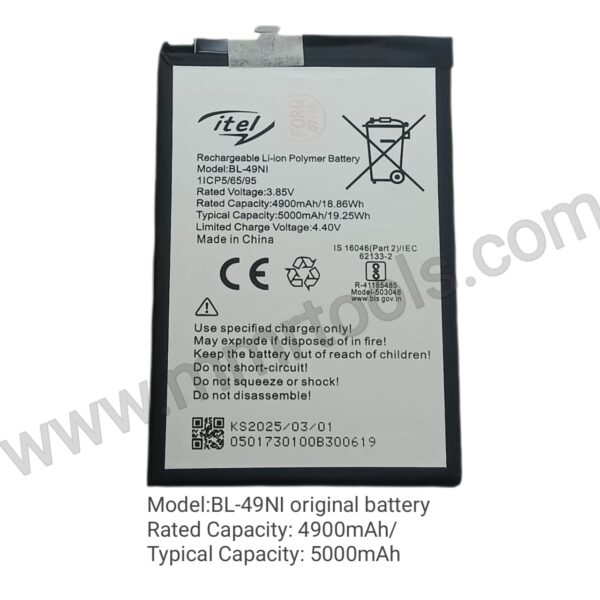 BL-49NI Battery 100% Original for Redmi Note 7 / Redmi Note 7S – 4000mAh Replacement Battery