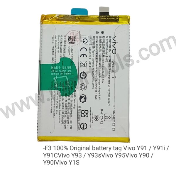 B-F3 100% Original battery tag Vivo Y91 / Y91i / Y91CVivo Y93 / Y93sVivo Y95Vivo Y90 / Y90iVivo Y1S