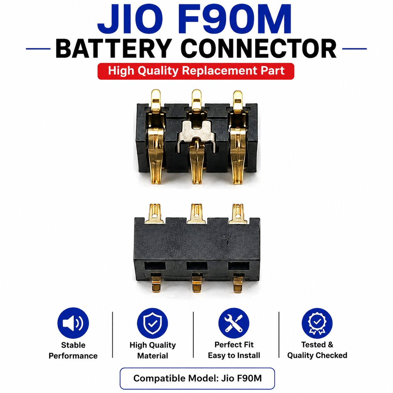 Jio F90M Battery Connector Replacement
